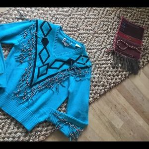 Outerwear pretty suede n acrylic western top